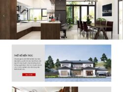 Theme wordpress giới thiệu công ty thiết kế kiến trúc, nội thất giống Ahome