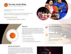 Theme wordpress giới thiệu Artiste School