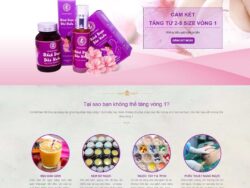 Theme WordPress landing page dược phẩm