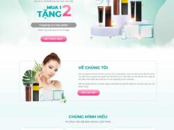 Theme WordPress Landing page mỹ phẩm