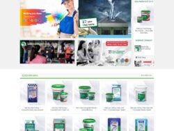 Theme WordPress cửa hàng bán sơn, bột sơn
