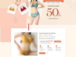 Theme WordPress Landing page bán hàng nội y