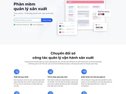 Theme WordPress giới thiệu phần mềm quản lý sản xuất