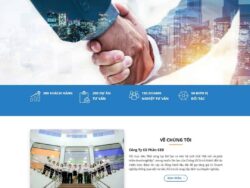 Theme WordPress giới thiệu công ty tư vấn doanh nghiệp