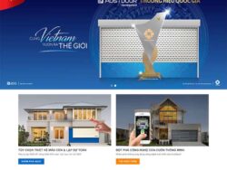 Theme WordPress công ty cửa nhôm, cửa cuốn