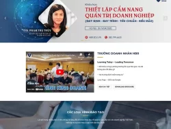 Theme WordPress đào tạo doanh nhân 02