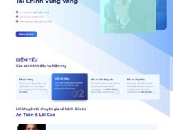Theme WordPress landing page đầu tư trái phiếu tài chính