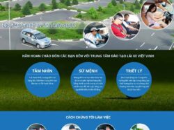 Theme WordPress trung tâm đào tạo lái xe