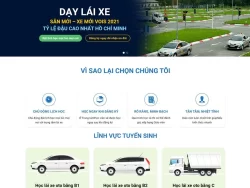 Theme WordPress dạy lái xe 02