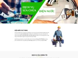 Theme WordPress dịch vụ sửa chữa điện nước