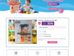 Theme WordPress Lading Page bán đồ chơi trẻ em