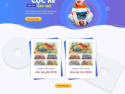 Theme WordPress Landing page đồ chơi xếp hình