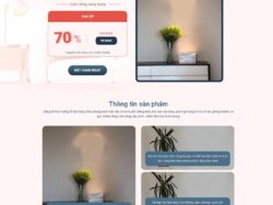 Theme WordPress landing page đồng hồ gián tường 3D