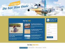 Theme WordPress công ty du học Hàn Quốc