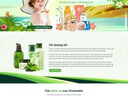 Theme WordPress gia công mỹ phẩm 02