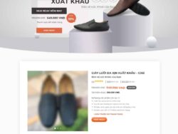 Theme WordPress landing page bán giày da