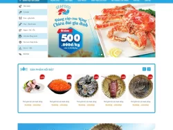 Theme WordPress bán hải sản 02
