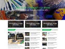Theme WordPress dịch vụ hàn cáp quang