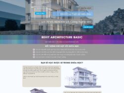 Theme WordPress Landing page khóa học phần mềm thiết kế