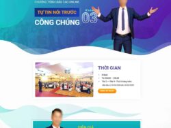 Theme WordPress landing page khóa học giao tiếp