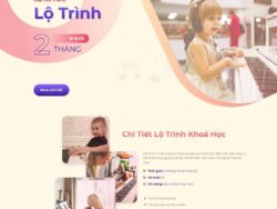 Theme WordPress landing page khóa học đàn Piano
