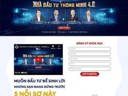 Theme WordPress khóa học đầu tư