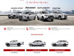 Theme WordPress bán ô tô Misubishi