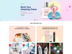 Theme WordPress Shop mỹ phẩm 04