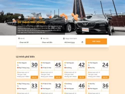 Theme WordPress nhà xe, thuê xe