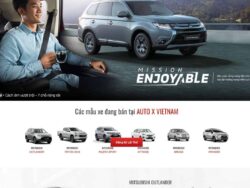 Theme WordPress Landing page giới thiệu ôtô