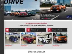 Theme WordPress bán xe Peugeot