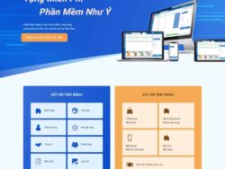 Theme WordPress Landing page giới thiệu phần mềm