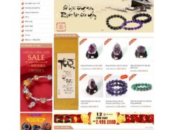 Theme WordPress Shop vòng tay, đá phong thủy