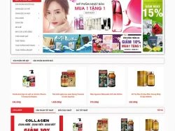 Theme WordPress siêu thị hàng nội địa Nhật