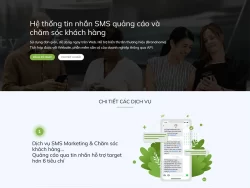 Theme WordPress tổng đài tin nhắn SMS