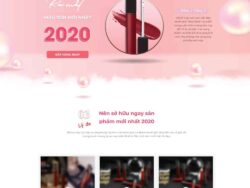 Theme WordPress Lading Page bán Son Dưỡng Môi