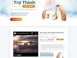 Theme WordPress landing page máy nghe trợ thính