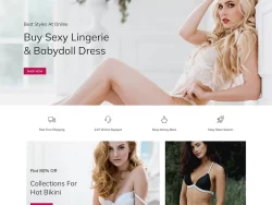 Theme WordPress thời trang nội y