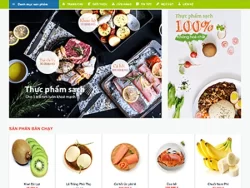 Theme WordPress Thực Phẩm 01