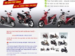 Theme WordPress dịch vụ cho thuê xe máy