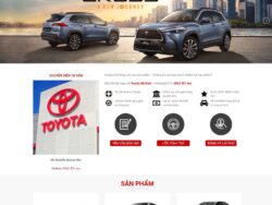 Theme WordPress bán ô tô Toyota