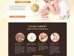 Theme WordPress Landing page triệt lông thẩm mỹ viện