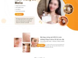 Theme WordPress Landing page kem trị nám