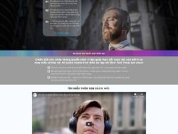 Theme WordPress giới thiệu bán sản phẩm sách nói USB