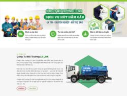 Theme WordPress dịch vụ hút bể phốt, vệ sinh