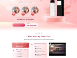 Theme WordPress Landing page xịt makeup