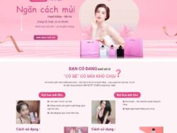 Theme WordPress Landing page nước xịt thơm